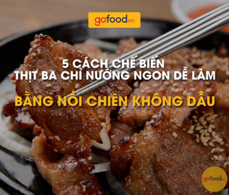 Thành phẩm thịt ba chỉ nướng than