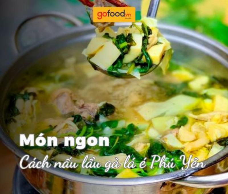 Nguyên liệu lẩu gà la é Phú Yên