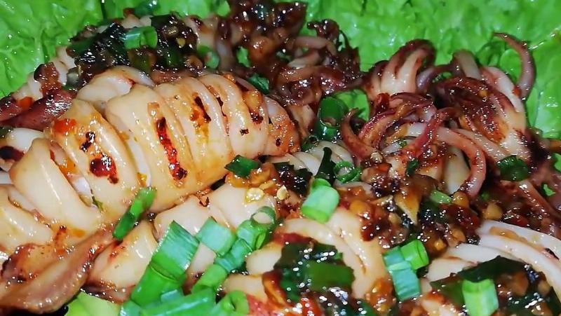 Mực chiên nước mắm tỏi ớt