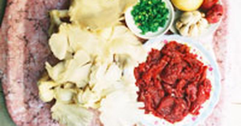 Nấm tuyết xào thịt bò