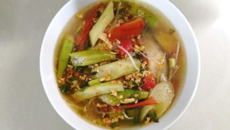 Nguyên liệu tươi ngon cho món cá bớp nấu canh chua