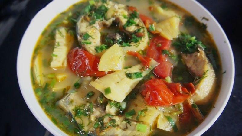 Nguyên Liệu Cá Tầm Nấu Canh Chua