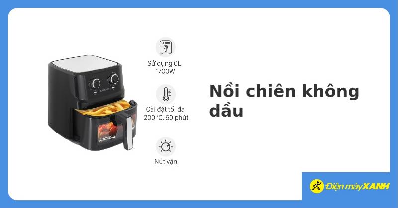 Chọn mua nồi chiên không dầu mini