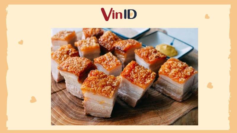 Da heo chiên giòn vàng rụm
