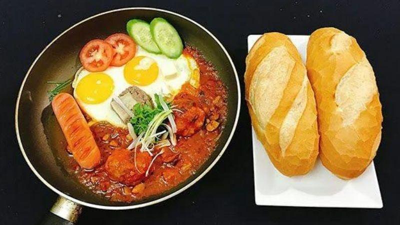 Nguyên liệu bánh mì chảo