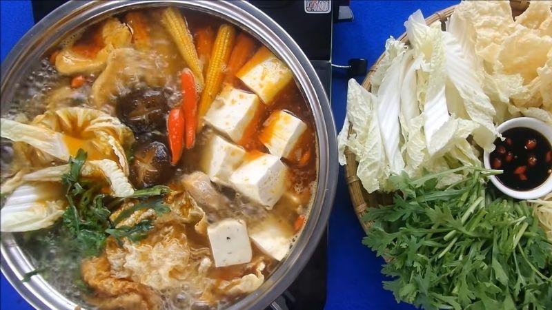 Nguyên liệu nấu lẩu gà tươi ngon