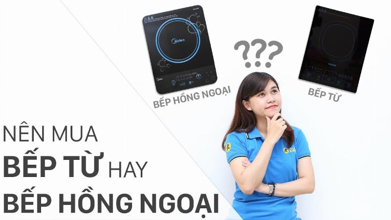 So sánh bếp điện từ và hồng ngoại