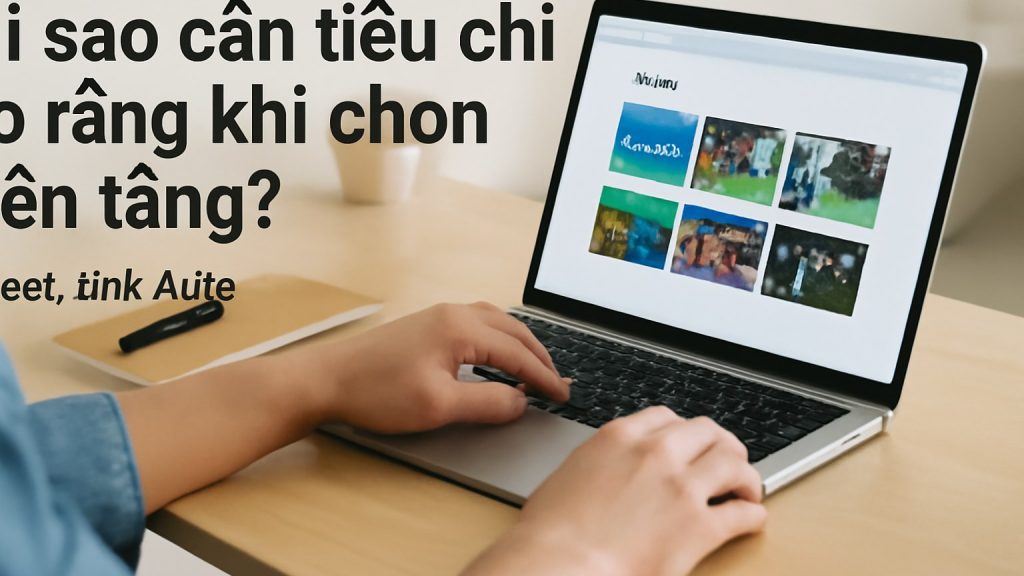 Vì sao cần tiêu chí rõ ràng khi chọn nền tảng? Minh họa: Vì sao cần tiêu chí rõ ràng khi chọn nền tảng?